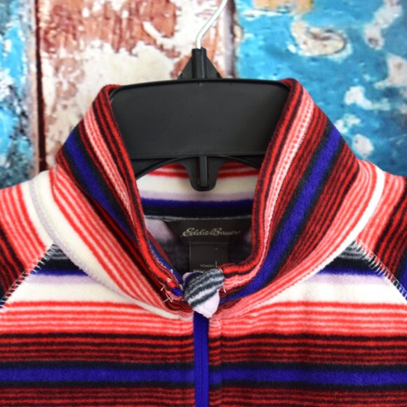 Women's Eddie Bauer Fast Fleece Raglan-Sleeve 1/4-Zip LARGE Concord NEW - Picture 3 of 9